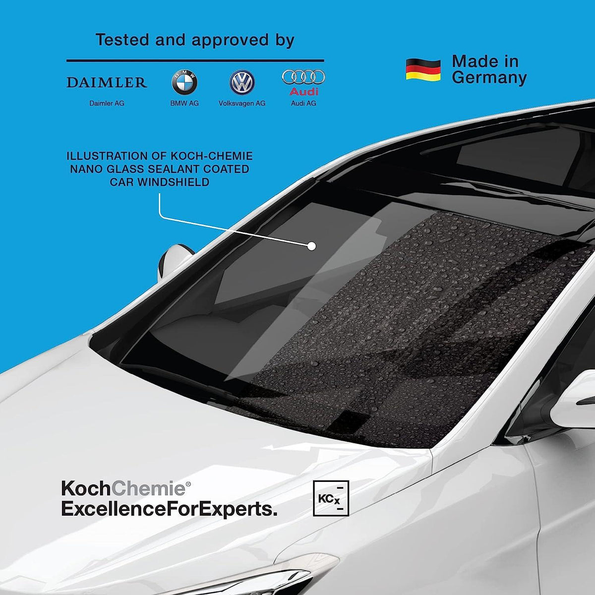 Koch Chemie Glass Sealant, Nano Glasversiegelung, 250ml + 250ml