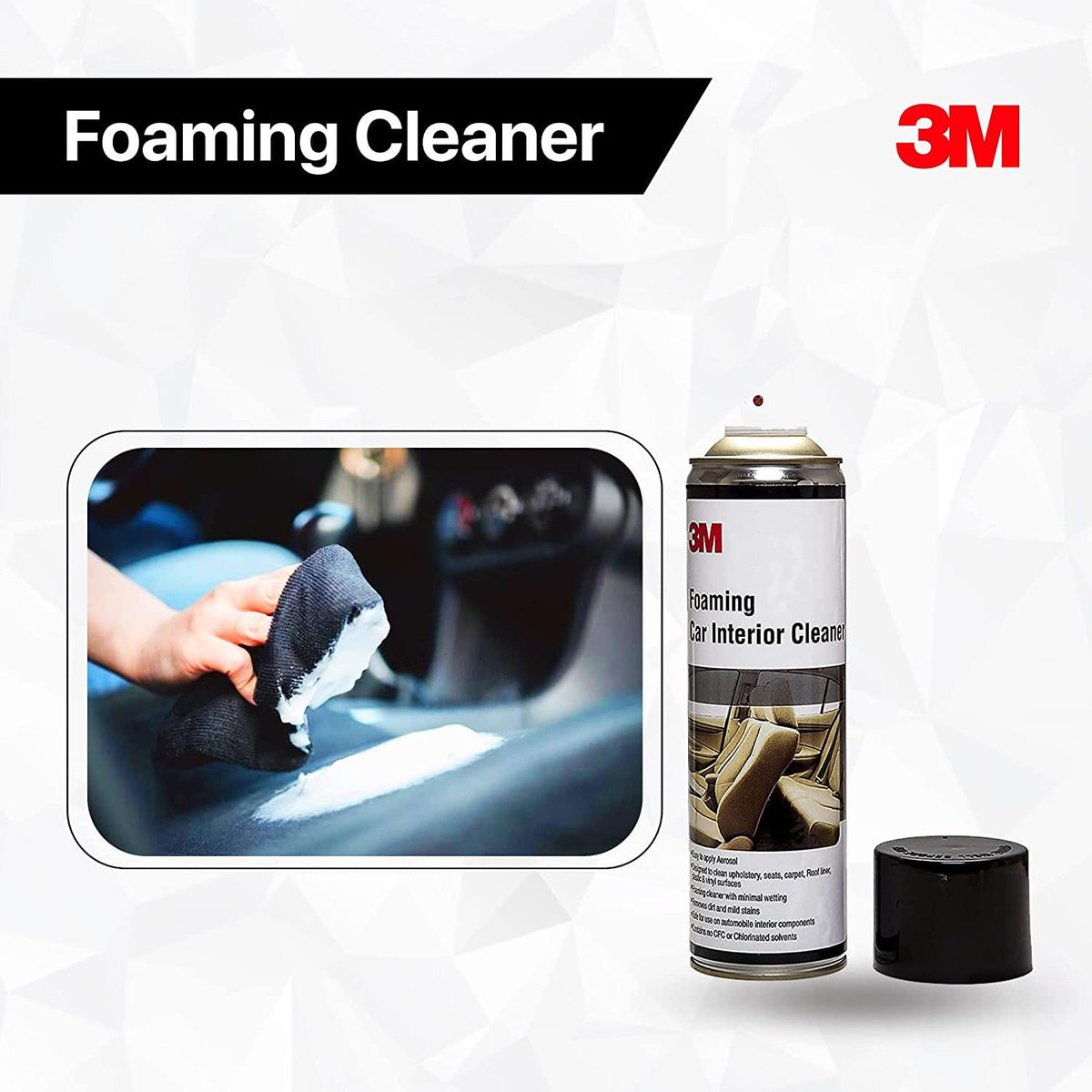 Car interior cleaning at home  3m Foming interior cleaner 