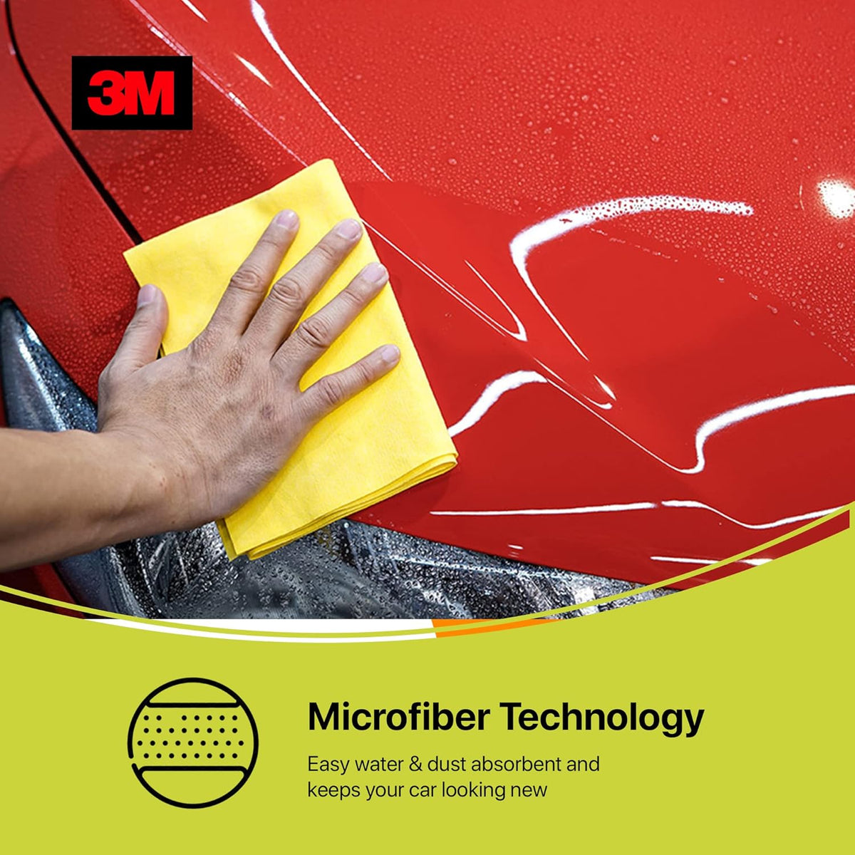 3M Car Care Microfibre Cloth, 30cm x 40cm Car Care