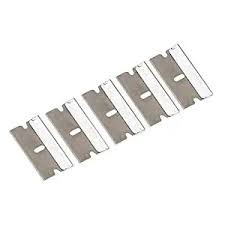 PCC Spare Blades for Sticker & Glue Remover Scraper, Metal, Set Of 5