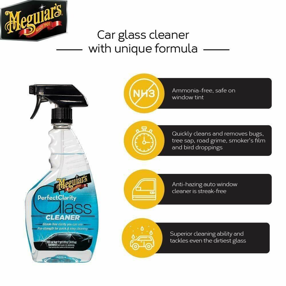 Meguiars Perfect Clarity Glass Cleaner, window cleaner, auto glass