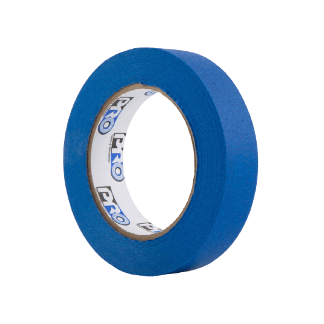 Pack Of 3 Blue Masking Tape – 24mm X 50m UV-Resistant Painters Tape For Sharp Edges & DIY
