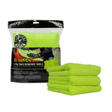 Chemical Guys EL Gordo Extra Thick Professional Microfiber Towel, Green, 16.5"X16.5", Pack of 3 - Planet Car Care
