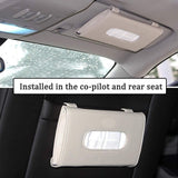 Autographix Car Sun Visor Tissue Holder, Beige - Planet Car Care