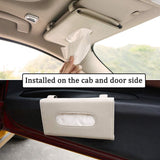 Autographix Car Sun Visor Tissue Holder, Beige - Planet Car Care