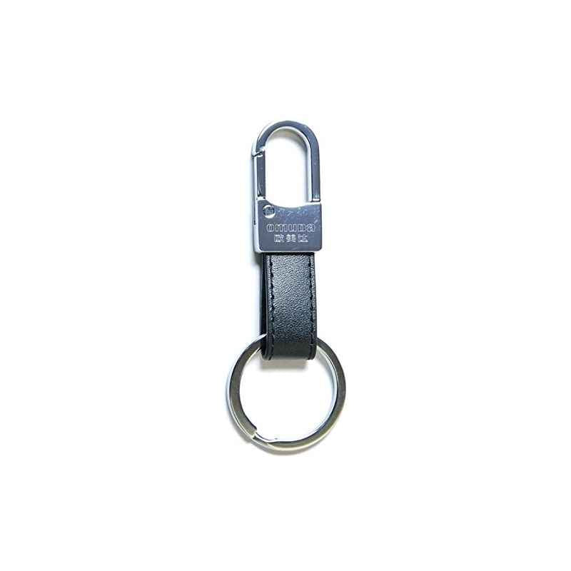 PCC Omuda Hook Locking Double Ring Metallic Keychain/Keyring