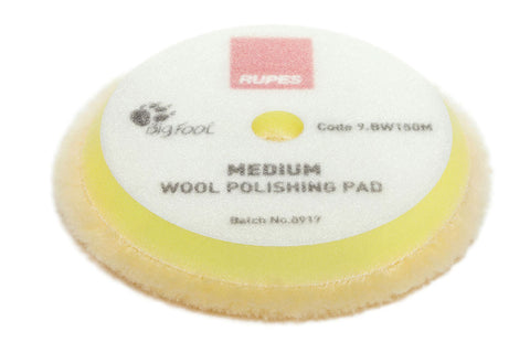 RUPES 9.BW150M Medium Wool Polishing Pad, 130/145 mm, 5"