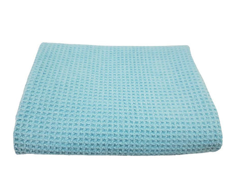 PCC Waffle Weave Towel, Blue, 40x40 Cms