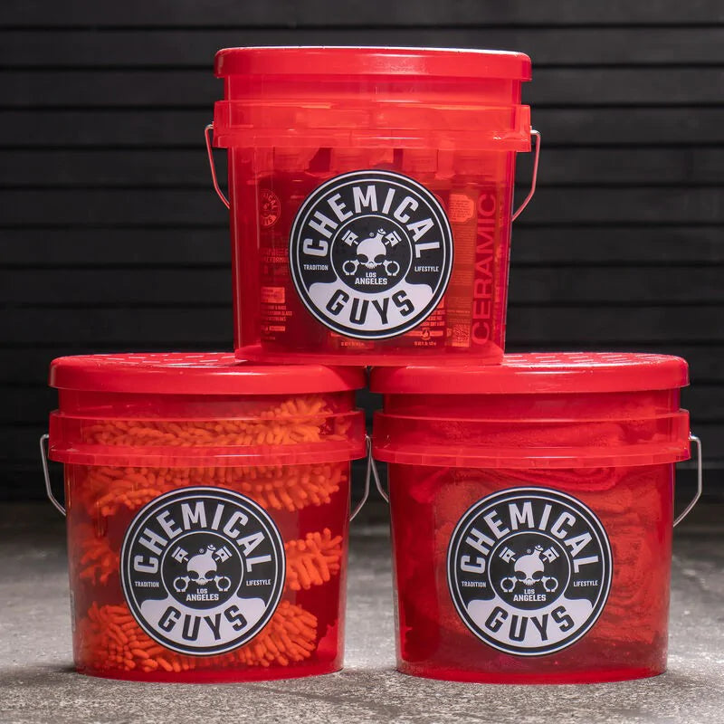 Chemical Guys Heavy Duty Detailing Bucket Red, 16L