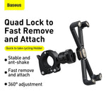 Baseus Quick To Take Cycling Holder (Applicable For Bicycle And Motorcycle) Black (SUQX-01) - Planet Car Care
