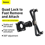 Baseus Quick To Take Cycling Holder (Applicable For Bicycle And Motorcycle) Black (SUQX-01)