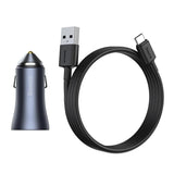 Baseus Golden Contactor Pro Fast Car Charger USB Type C / USB 40W Power Delivery 3.0 Quick Charge 4 - Planet Car Care