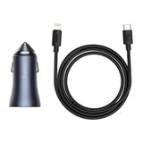 Baseus Golden Contactor Pro Fast Car Charger USB Type C / USB 40W Power Delivery 3.0 Quick Charge 4 - Planet Car Care