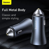 Baseus Golden Contactor Pro Fast Car Charger USB Type C / USB 40W Power Delivery 3.0 Quick Charge 4 - Planet Car Care