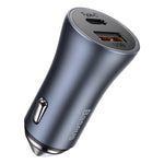 Baseus Golden Contactor Pro Fast Car Charger USB Type C / USB 40W Power Delivery 3.0 Quick Charge 4 - Planet Car Care