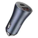 Baseus Golden Contactor Pro Fast Car Charger USB Type C / USB 40W Power Delivery 3.0 Quick Charge 4 - Planet Car Care