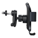 Baseus Smart Solar Power Wireless Car Mount Electric Holder For Air Vent Black (SUZG000001) - Planet Car Care