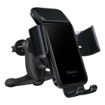 Baseus Smart Solar Power Wireless Car Mount Electric Holder For Air Vent Black (SUZG000001)