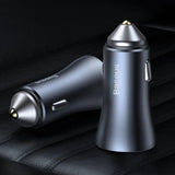 Baseus Golden Contactor Pro Fast Car Charger USB Type C / USB 40W Power Delivery 3.0 Quick Charge 4 - Planet Car Care