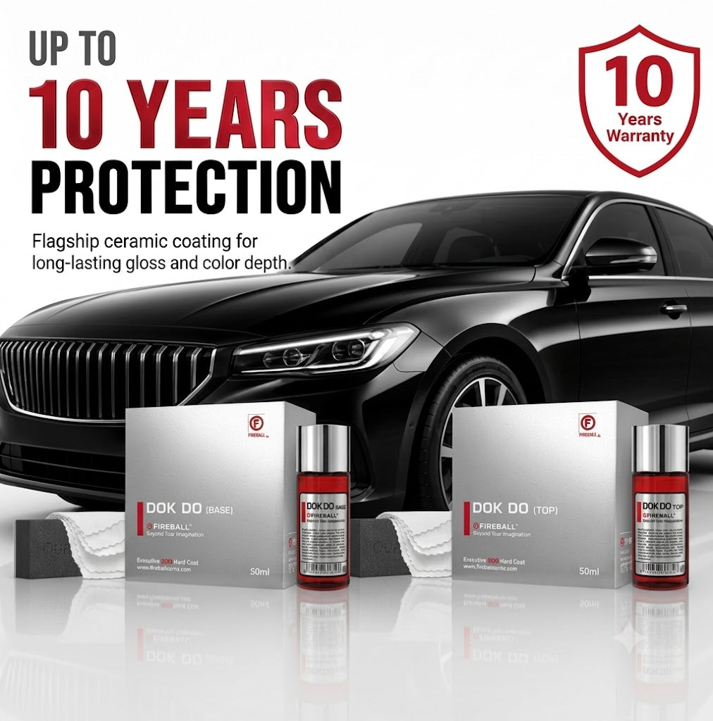 Fireball Dok Do 9H Flagship Ceramic Coating Top Coat 50ml + Base Coat 50ml