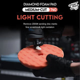 ShineMate T40 Orange Medium-Soft Foam Pad, Diamond, 3/4"