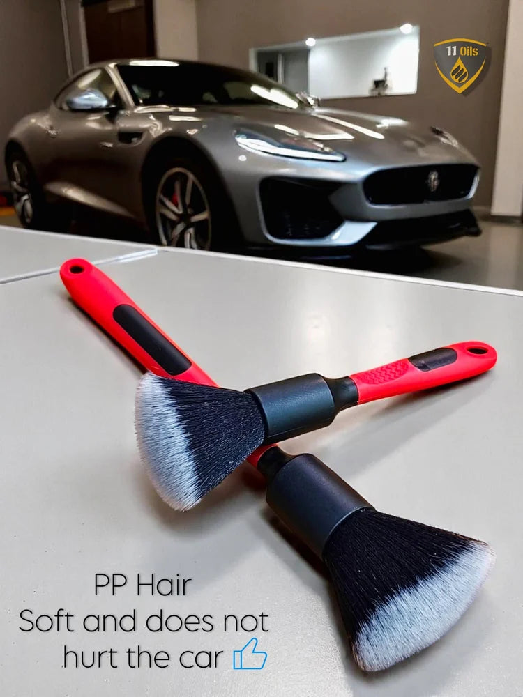 PCC UltraSoft Detailing Brush, Set of 2, Red