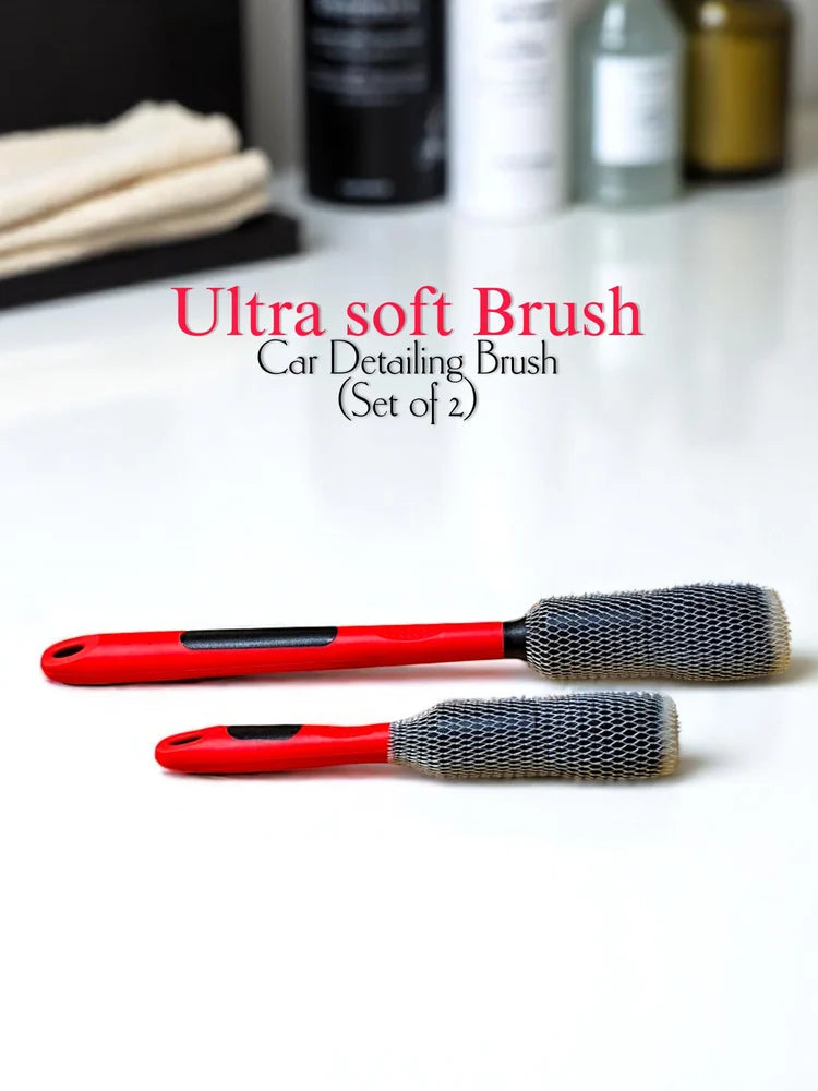 PCC UltraSoft Detailing Brush, Set of 2, Red