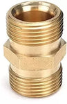 PCC D03 M22 Male Brass Connector for Pressure Washer Hose Extension – Car Wash Pipe Extender