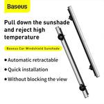 Baseus Car Roller Blind Sunblind On Windshield Silver (CRZYD-B0S) - Planet Car Care