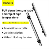 Baseus Car Roller Blind Sunblind On Windshield Silver (CRZYD-B0S) - Planet Car Care