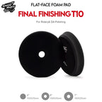 ShineMate T10 Black Ultra-Soft Finishing Foam Pad, Flat, 5/6"