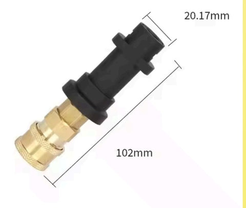 PCC D97 Foam Lance Adapter for Karcher Pressure Washer Gun | 1/4" Quick Connect