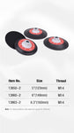 Shinemate Flexi Edge Rotary Backing Plate M14, 6" Red & Black