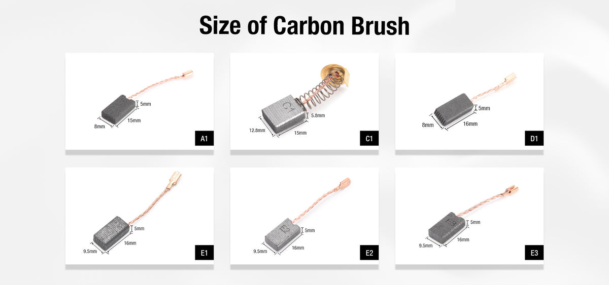ShineMate Carbon Brush E1 For EX610 & EP801 (Set of 2)
