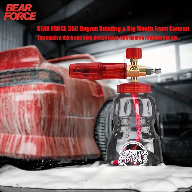 Bear Force Brass Foam Cannon 1L Inlet - 1/4" Quick Connect