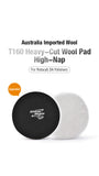 Shinemate T160 Heavy-Cut Wool Pad High-Nap 5"