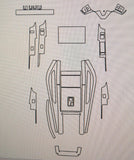 Tint & Orange Car Interior Paint Protection Film (PPF) Pre-Cuts