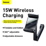 Baseus Car Headrest Phone Holder With Built-In 15 W Qi Wireless Charger Black (WXHZ-01) - Planet Car Care