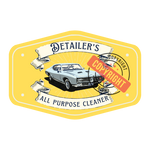 PCC Laminated Spray Bottle Vinyl Sticker, All Purpose Cleaner, Yellow, Set of 4