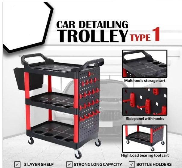 PCC Detailing Trolley, 66x33x77cm, Type 1 - Planet Car Care