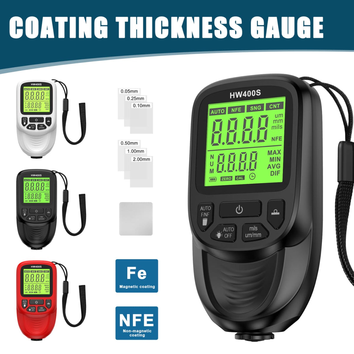 PCC Car Paint Thickness Gauge