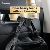 Baseus Backseat Vehicle Holder Car Hanger Phone Holder 4.0”-6.5” For The Headrest Black (SUHZ-A01) - Planet Car Care