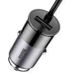 Baseus Enjoy Together Car Charger With Extension 4x USB 5.5A Grey (CCTON-0G) - Planet Car Care