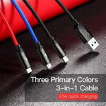 Baseus 2X USB Car Charger 45 W + 3-In-1 USB Cable (CCBX-B0G-1) - Planet Car Care