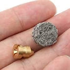 PCC D1 Stainless Steel Foam Cannon Filter–10mm Length, 14mm Diameter