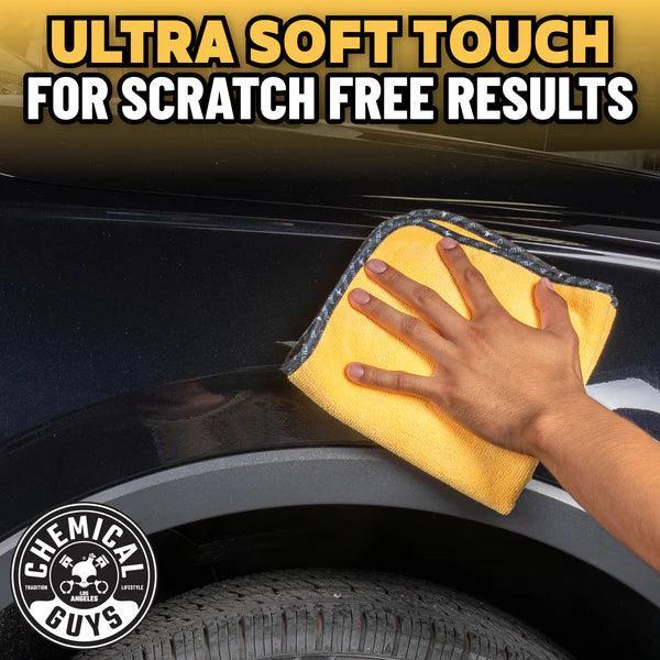 Chemical Guys Professional Grade Microfiber Towel, Yellow, 40x40cm, Pack of 3 - Planet Car Care