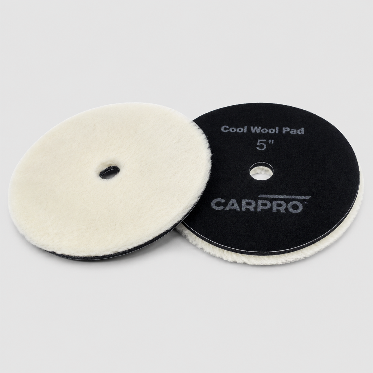 CarPro Strip Cool Wool Pad 5" | High Performance Wool Cutting Pad for Detailing