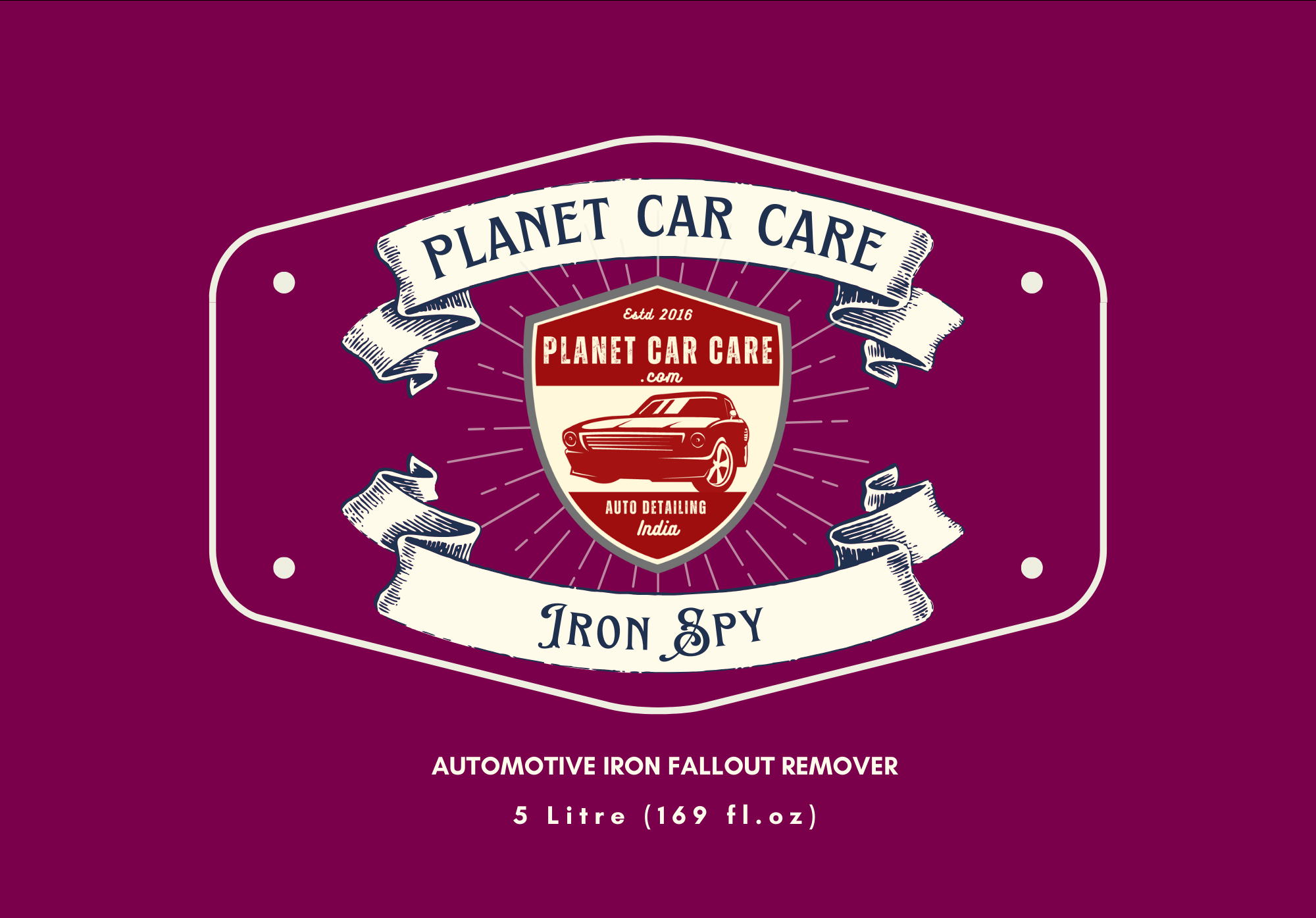 PCC Iron Spy Iron Fallout Remover 5L – Color Changing Car Brake Dust & Paint Decontamination Cleaner