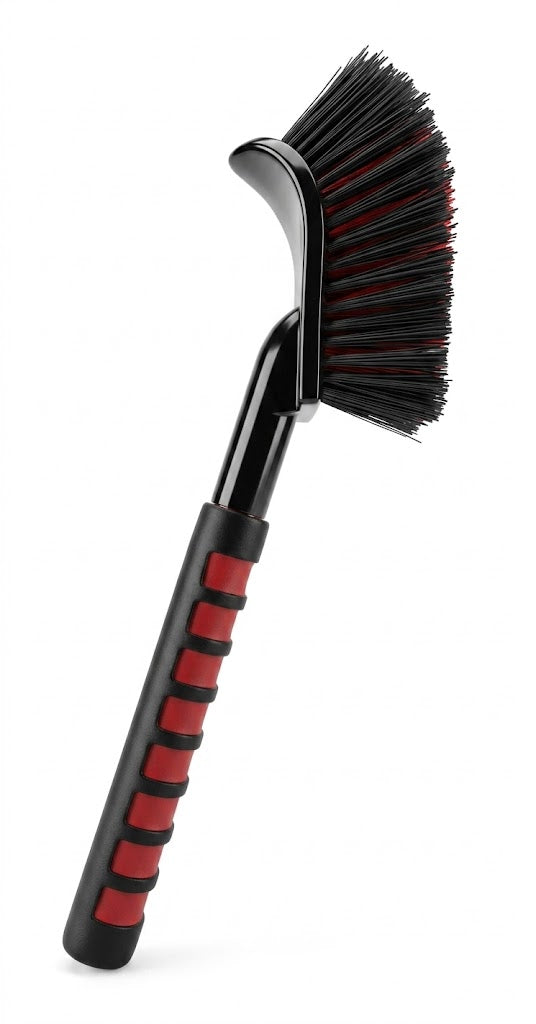 PCC Wheel & Tire Long Handle Brush – Scratch-Free, Heavy Duty Cleaning Tool