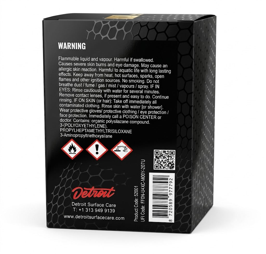 Detroit Graphene Super G Coating 10H Pro 50ml | 7+ Years Protection | Professional Graphene Ceramic Coating